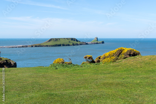 Worms Head, Rhossili Bay, Gower Peninsula, South Wales