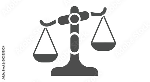 Justice Scales Icon - Symbol of Law, Balance, and Fairness