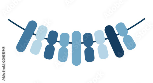 Abstract Chromosome Art Garland