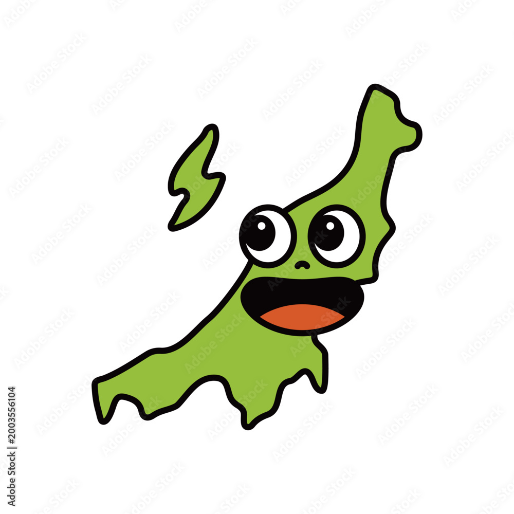 Fototapeta premium シンプルな日本の新潟県のキャラクター