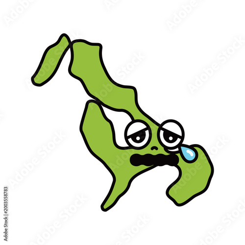 シンプルな日本の長崎県のキャラクター