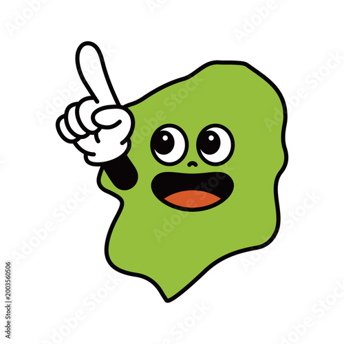 シンプルな日本の栃木県のキャラクター