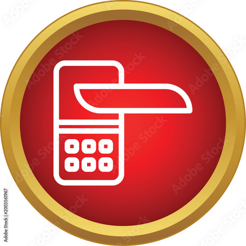 Electronic door handle with integrated keypad providing keyless entry and home security