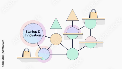 This illustration embodies the spirit of new ventures and groundbreaking ideas. Ideal for marketing materials, presentations, or website graphics prom