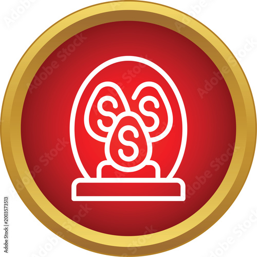 Seeds displaying growth potential inside a stylized snow globe icon