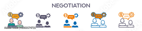 Negotiation Element For Design Graphic - Multi Styles 