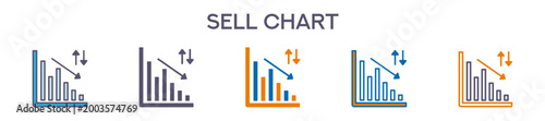 Trading Chart Element For Design Graphic - Multi Styles 