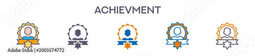 Achievment Element For Design Graphic - Multi Styles 