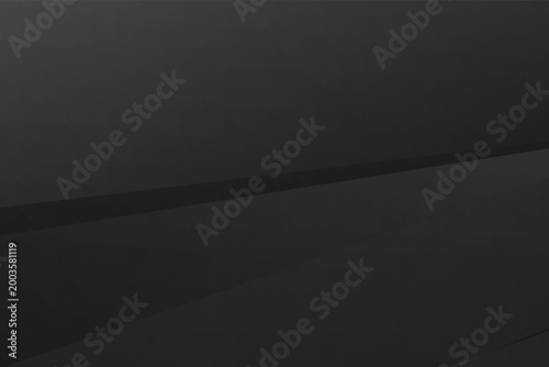 Modern abstract black polygonal background with dark grey gradients and clean geometric shapes, minimal tech style, vector EPS 10.