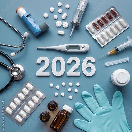 Medical Equipment and Medicine Concept for 2026 Healthcare