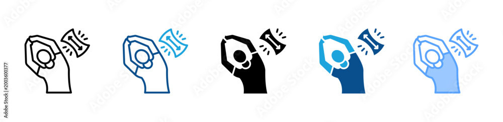 Ταπετσαρία Stretch web icon with multiple style collection