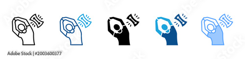 Foto Stretch web icon with multiple style collection