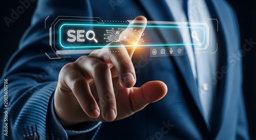 SEO Search Engine Optimization Digital Marketing Strategy Concept.