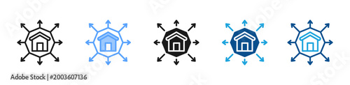 Photos Coverage web icon with multiple style collection