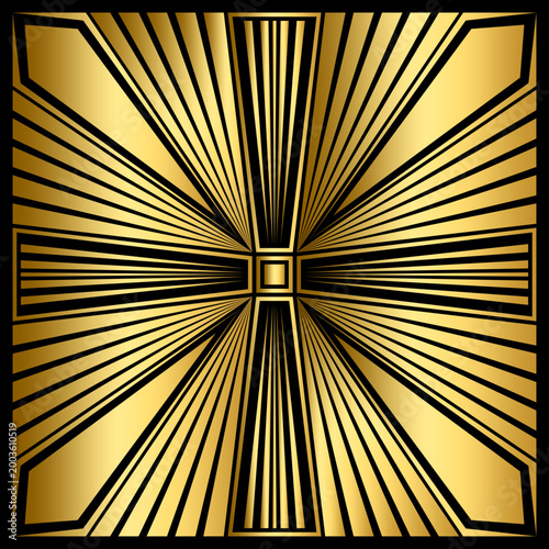a very amazing and beautiful gold element ornament with aesthetic lines