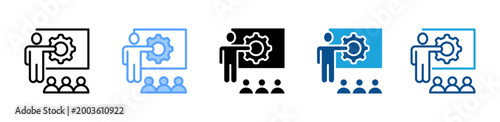 Photos Briefing web icon with multiple style collection