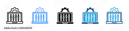 Foto Control web icon with multiple style collection