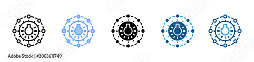 Photos Exposure web icon with multiple style collection