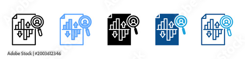 Foto Data web icon with multiple style collection