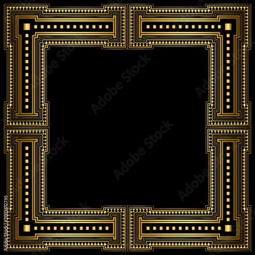 a very amazing and beautiful gold element ornament with aesthetic lines