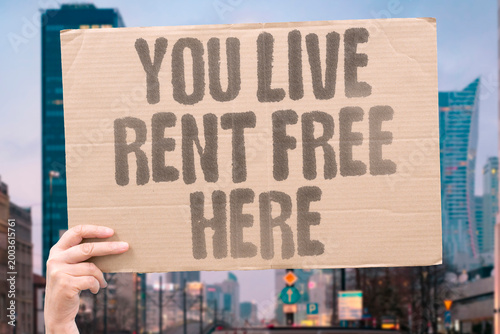 Canvastavla "You Live Rent Free Here" research confirms specific person measurably dominates adult unwanted daily mental space