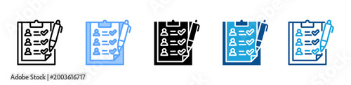 Photos Guest List web icon with multiple style collection