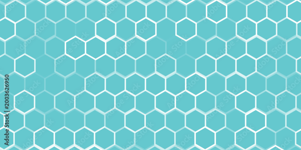 Obraz premium simple hexagon pattern for banner poster background.illustration