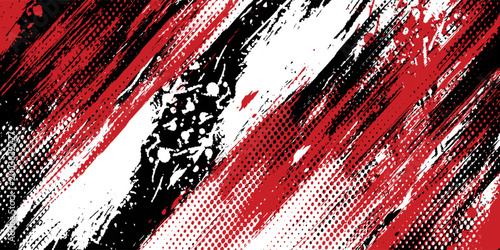 Gaming esport background striking stripes electric banner vector illustration design red black grunge brush wing comic pattern modern abstract concept livery stripes decal paint splash splatter.eps 10