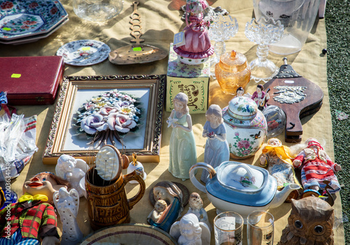 assorted treasures at a flea market in Malta