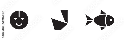 Stylized geometric fox face logo symbol modern origami wildlife animal head design identity graphic illustration element