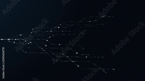 Futuristic abstract technology digital background connection flow