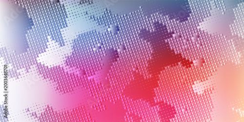 Abstract Black and White Halftone Pattern Background with Distorted Dotted Texture and Grunge Aesthetic