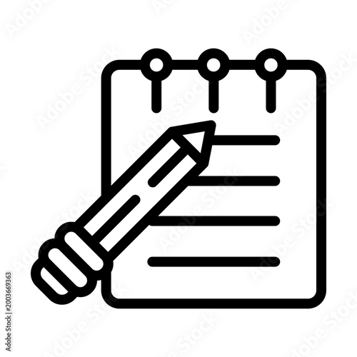Notepad Vector Icon