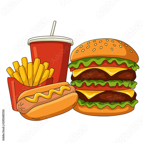 fast food and drink