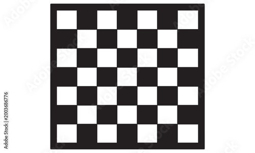 Fotografi Chessboard Vector Illustrations Set - Checkered Patterns, 3D Perspective, Framed