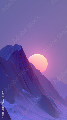 sunrise in mountains