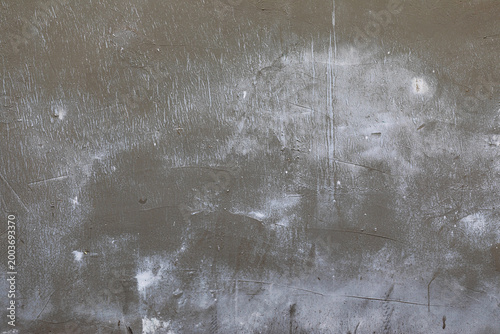Vászonkép Grungy grey concrete wall texture with white efflorescence stains