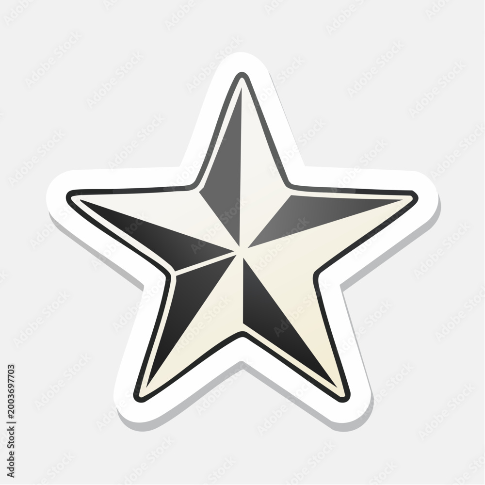 Obraz premium Nautical Star Sticker