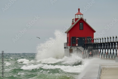 Obraz na płótnie Grand Haven Lighthouse