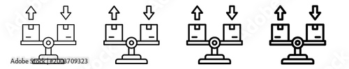 Load Balancing  Icon Set Diffrent Style Collection