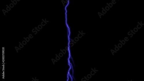 Lightning Strike Energy Effect for After Effects – Electric Thunder Bolt Visual FX Background Loop