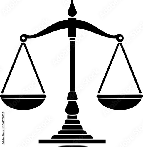Legal scale symbol representing fairness and justice in law