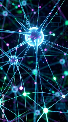 Neural Network Connections and Data Transfer.