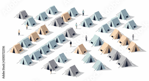 Tent Camp Layout
