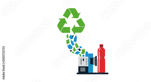 Recycling plastic bottles into new products