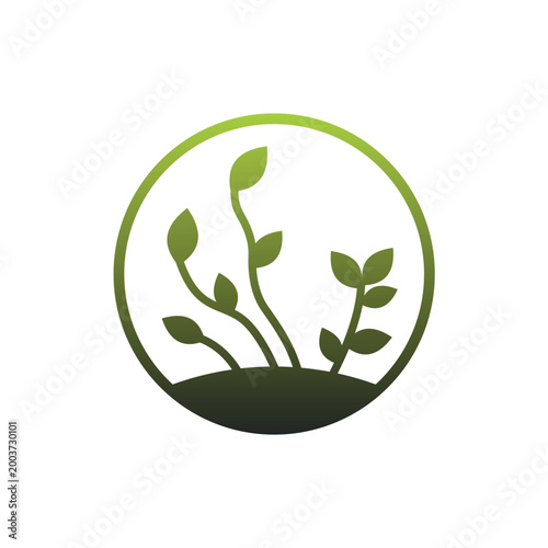 tree leaf logo design template illustration vector