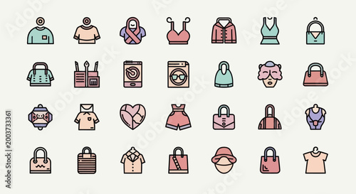 Fashion icons clothing accessories outfits