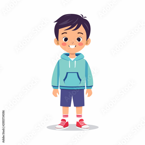 Cartoon Boy Standing