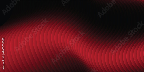 Cinematic Red and Black Gradient Waves with Dramatic Light and Shadow Effects
