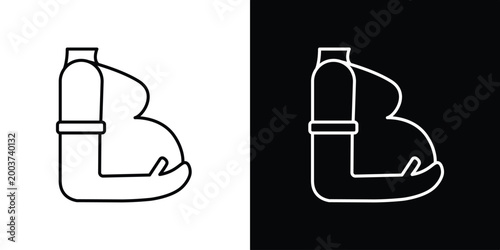 Quadro su tela Pregnancy and Expecting Motherhood A Minimalist Line Art Icon Illustrating Expec